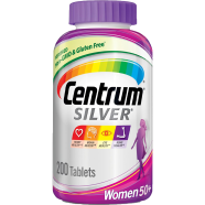 Centrum Silver Multivitamins for Women 50 Plus Multivitamin/Multimineral With Vitamin D3 B Vitamins Calcium and Antioxidants 200 Tablets image
