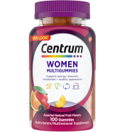 Centrum Women’s Multivitamin Supplement Gummies, Assorted Fruit 100 gummy image