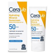 CeraVe Hydrating Mineral Sunscreen SPF 50 Face Lotion 75 ml image