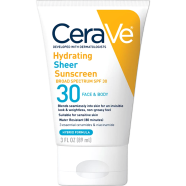 CeraVe Hydrating Sheer Face and Body Sunscreen SPF30 89 ml image