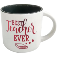 Ceramic Coffee Mug Best Teacher Ash Color image
