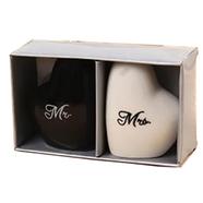 Ceramic Heart Shape Salt and Pepper Jar - JRZL-HSB008