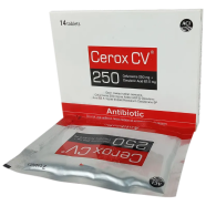 Cerox CV 250 mg Plus 62.5 mg Tablet – 12's Strip image