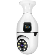 Champion Dual Lens Bulb Holder Camera V380 Pro Apps 1080p full Hd Resulation CCTV Camera image