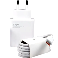 Charger 67W Original Eu Mi 67 Watt Charger Adapter Poco X3 GT Fast Charge Type C Cable image