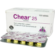 Chear 25 mg Tablet 10's Strip image