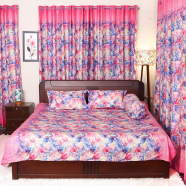 Cheeryb Floral Bedsheet King Size (2 Head Pillow Cover) image
