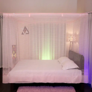 প্রিমিয়াম চেরিবি মশারি – হালকা গোলাপী image