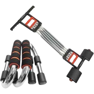 Chest Pull And Push Up Bars - Black image