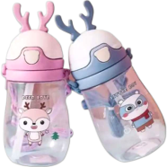 Children'S Cartoon Straw With Handheld Teapot For Elementary School Students Water Absorbent Fall Protection 450ml Number Plastic Kids Water Bottle / Mom Pot -1pcs icon