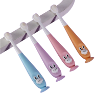Children's 10000/Ten Thousand Hair Toothbrush Cartoon Rabbit Soft Hair Toothbrush 1-12 Years Old Baby Soft Hair Oral Cleaning Toothbrush with Box image