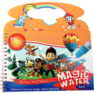 Children's Cartoon Water Magic Painting Book with Marker Different Theme Magic Book icon