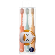 Children's Toothbrush 2-5 Years Old Candy Color Cute Baby Infant Soft Bristle Toothbrush 3Pcs image