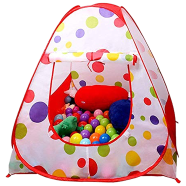 Children's tent game house with 100pcs 7cm ocean balls, Baby Tent Play House for Kids With 50 pcs plastic balls