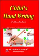 Child's hand writing image