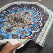 China 3D Print Velvet Fabric Jaynamaz - Any Color And Design image