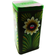 Chintar Khorak Tinbox Green Colour( Flower Printed) image