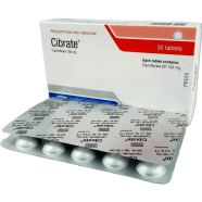 Cibrate 100 mg Tablet 15's Strip image