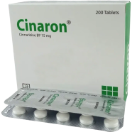 'Cinaron 15 mg Tablet 10's Strip image