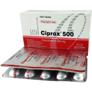Ciprox 500mg Tablet–10's Strip icon