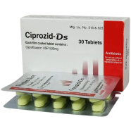 Ciprozid DS 500mg Tablet 10's Strip icon