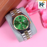 Citizen Automatic Date Analogue Dial Stainless Steel Golden and Silver Chain Watch for Man image