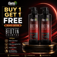 Clariss Expert Series Biotin Shampoo 400gm (Buy 1 Get 1 FREE) image