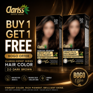 Clariss Expert Series Hair Color 2.0 Dark Brown (Buy 1 Get 1 FREE) image
