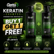 Clariss Expert Series Keratin Shampoo 400gm (Buy 1 Get 1 FREE) image
