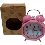 Classic Double Metal Bell Desk Table Loud Alarm Clock with Night Light Function image