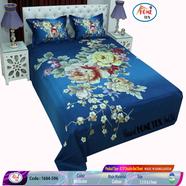 Classical Hometex Reactive Twill Panel Double Bed Sheet image