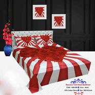 Classical Hometex Reactive Twill Panel Double Bed Sheet image