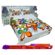 Classical Hometex Reactive Twill Panel Double Bed Sheet image