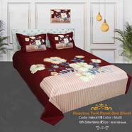 Classical Hometex Reactive Twill Panel Double Bed Sheet image