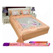 Classical Hometex Reactive Twill Panel Double Bed Sheet image