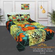 Classical Hometex Reactive Twill Panel Double Bed Sheet image