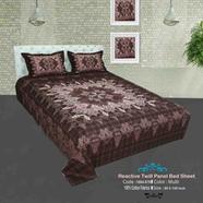 Classical Hometex Reactive Twill Panel Double Bed Sheet image