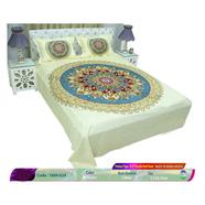 Classical Hometex Reactive Twill Panel Double Bed Sheet image