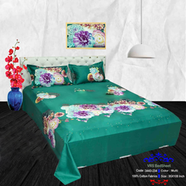 Classical Hometex Vra Satin Print Bed Sheet image