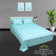 Classical Hometex Vra Satin Print Bed Sheet image