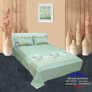 Classical Hometex Vra Satin Print Bed Sheet image