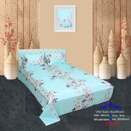 Classical Hometex Vra Satin Print Bed Sheet image