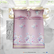 Classical Hometex Vra Satin Print Bed Sheet image