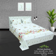 Classical Hometex Vra Satin Print Bed Sheet image