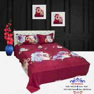 Classical Hometex Vra Satin Print Bed Sheet image