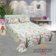 Classical Hometex Vra Satin Print Bed Sheet image