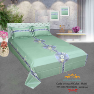Classical Hometex Vra Satin Print Bed Sheet image