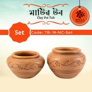 Clay Pot Tub (2Pcs Set) - TB-19-NC-SET icon