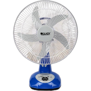Click Rechargeable Table Fan - 14 inch (Blue) - USB Charger image