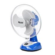 Click Rechargeable Table Fan - 14 inch (Blue) - USB Charger image